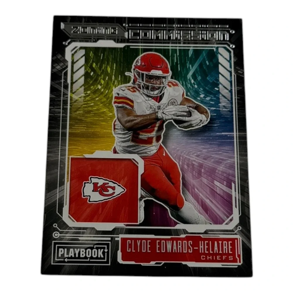 2021 Panini Playbook Clyde Edwards-Helaire Zoning‎ Commission KC Chiefs ZC-CEH